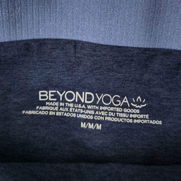 Beyond Yoga Leggings Medium Nocturnal Navy Spacedye in The Mix High Waisted Midi - Picture 3 of 9